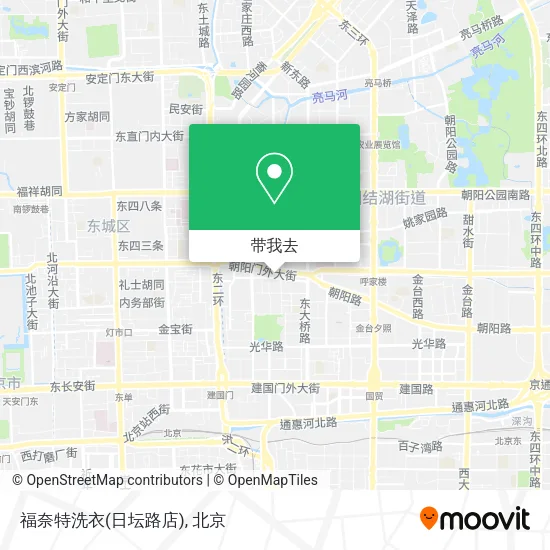 福奈特洗衣(日坛路店)地图