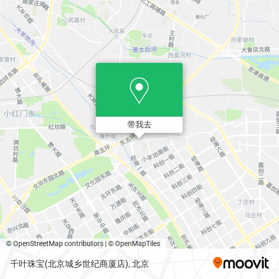 千叶珠宝(北京城乡世纪商厦店)地图