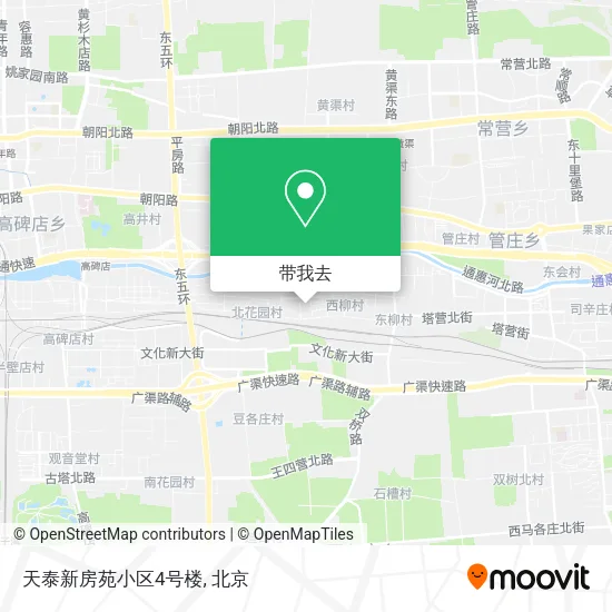 天泰新房苑小区4号楼地图