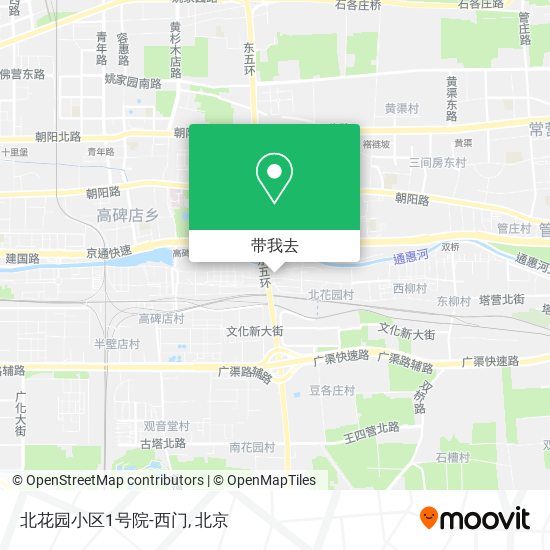 北花园小区1号院-西门地图