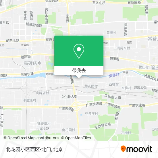 北花园小区西区-北门地图
