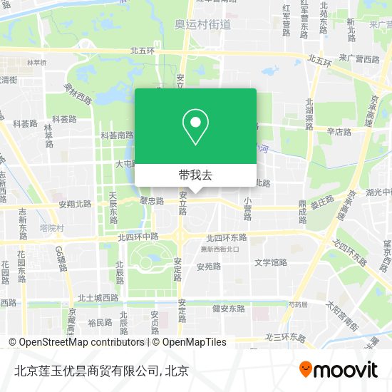 北京莲玉优昙商贸有限公司地图