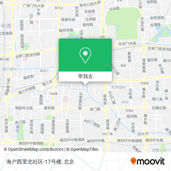 海户西里北社区-17号楼地图