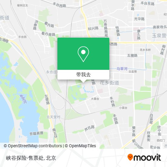 峡谷探险-售票处地图