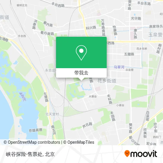 峡谷探险-售票处地图