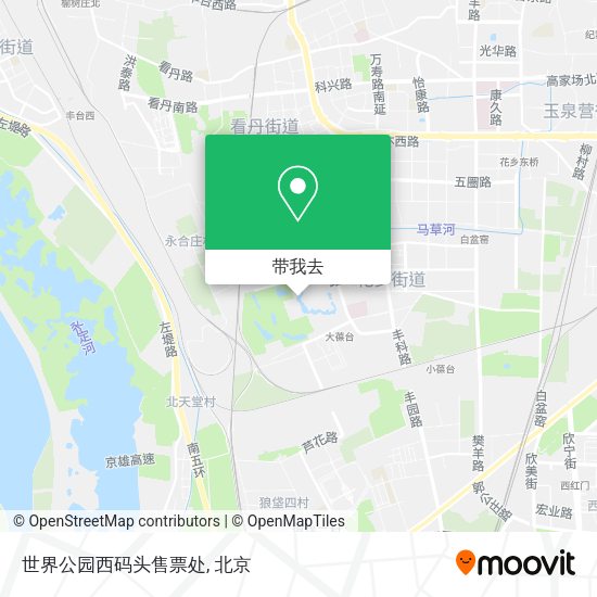 世界公园西码头售票处地图