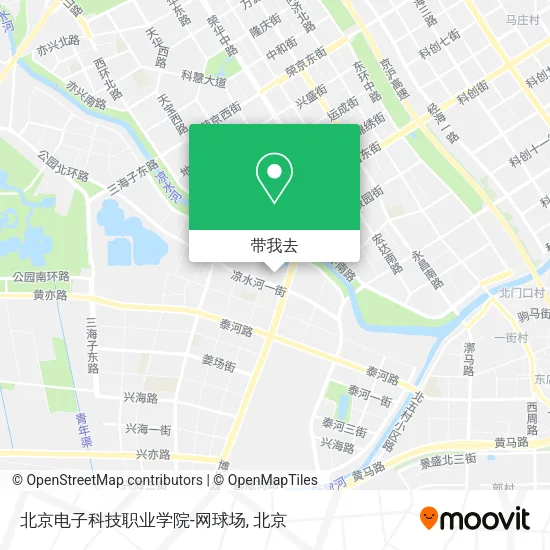 北京电子科技职业学院-网球场地图