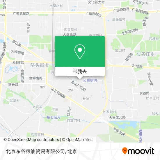 北京东谷粮油贸易有限公司地图