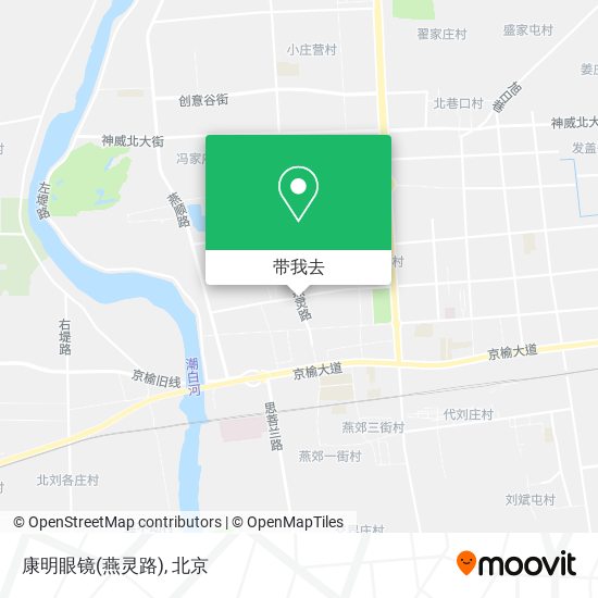 康明眼镜(燕灵路)地图