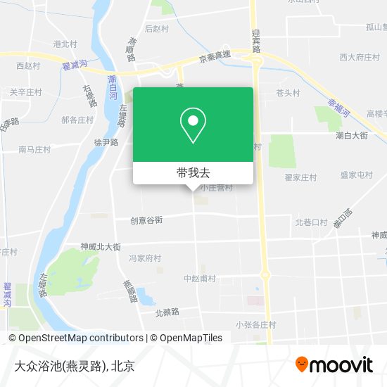 大众浴池(燕灵路)地图