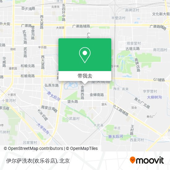 伊尔萨洗衣(欢乐谷店)地图