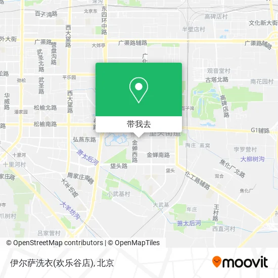 伊尔萨洗衣(欢乐谷店)地图