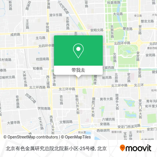 北京有色金属研究总院北院新小区-25号楼地图