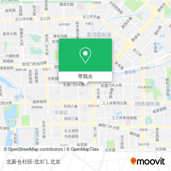 北新仓社区-北3门地图