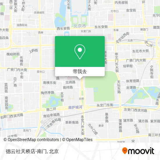 德云社天桥店-南门地图