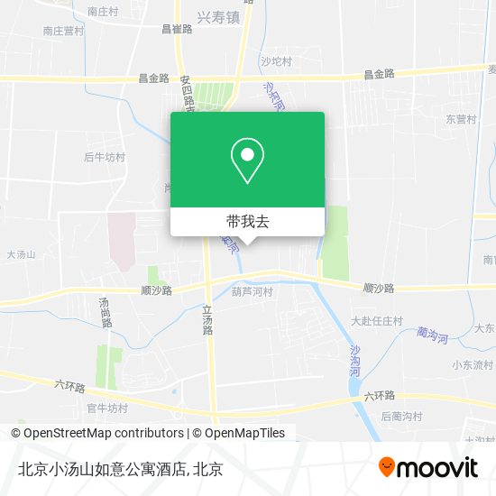 北京小汤山如意公寓酒店地图