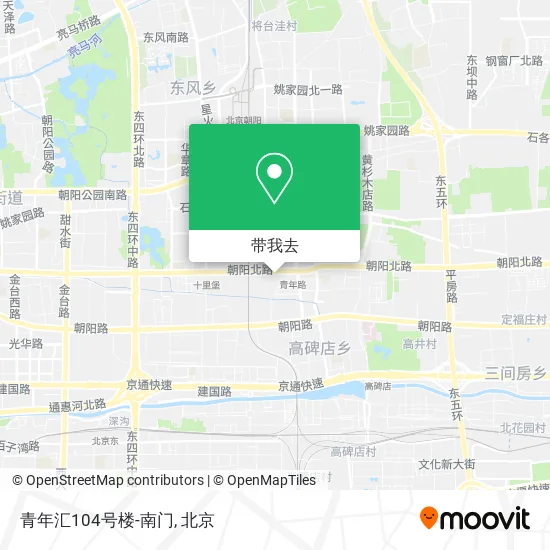 青年汇104号楼-南门地图