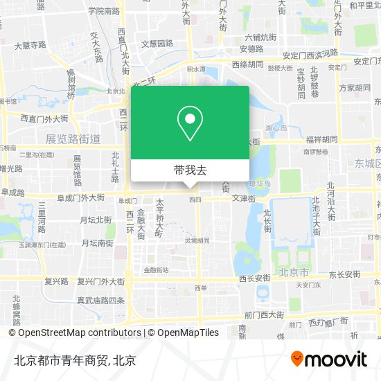 北京都市青年商贸地图