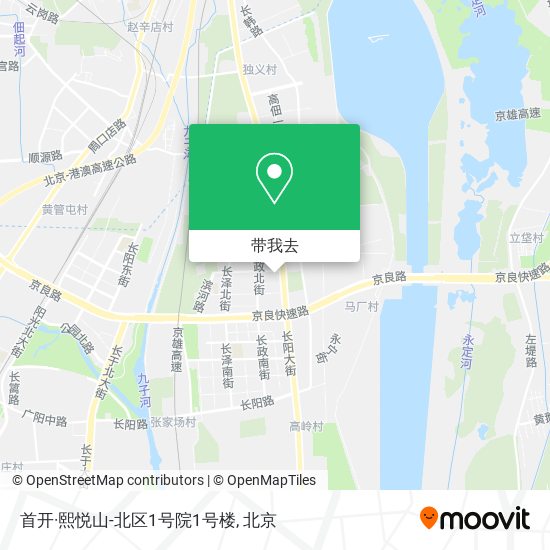 首开·熙悦山-北区1号院1号楼地图