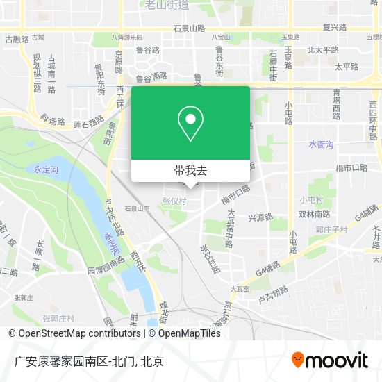 广安康馨家园南区-北门地图