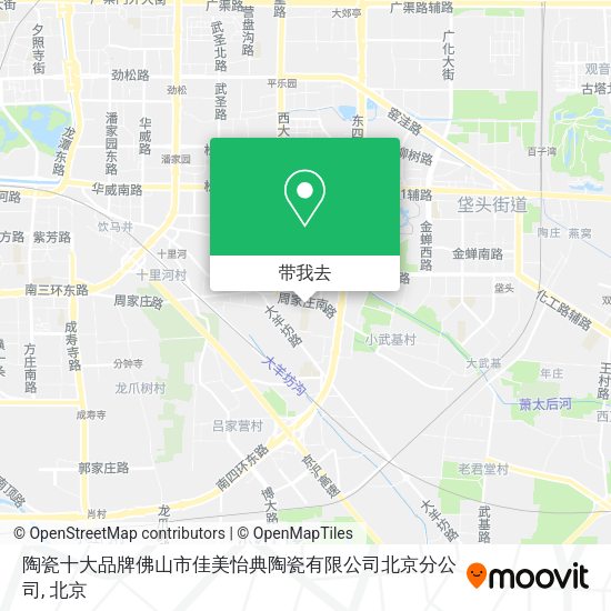 陶瓷十大品牌佛山市佳美怡典陶瓷有限公司北京分公司地图