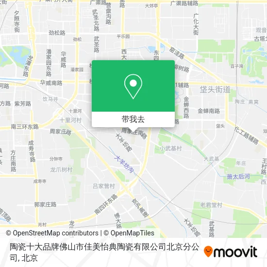 陶瓷十大品牌佛山市佳美怡典陶瓷有限公司北京分公司地图