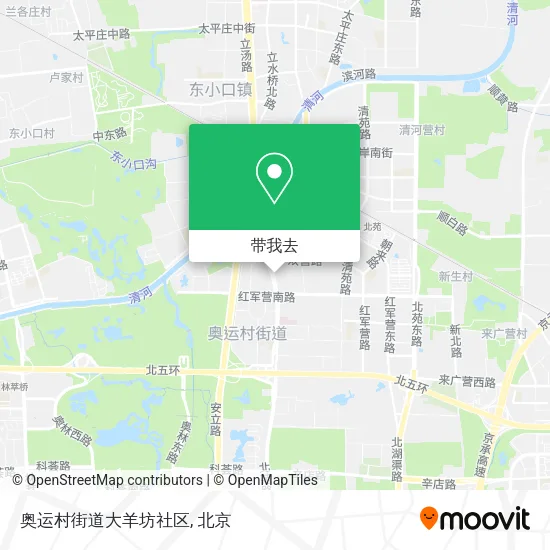 奥运村街道大羊坊社区地图