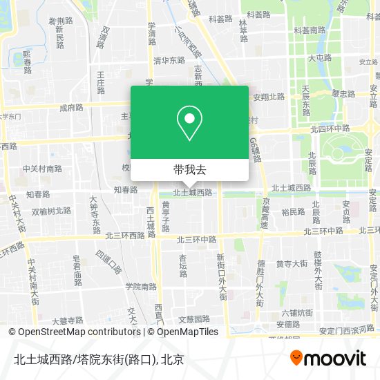 北土城西路/塔院东街(路口)地图
