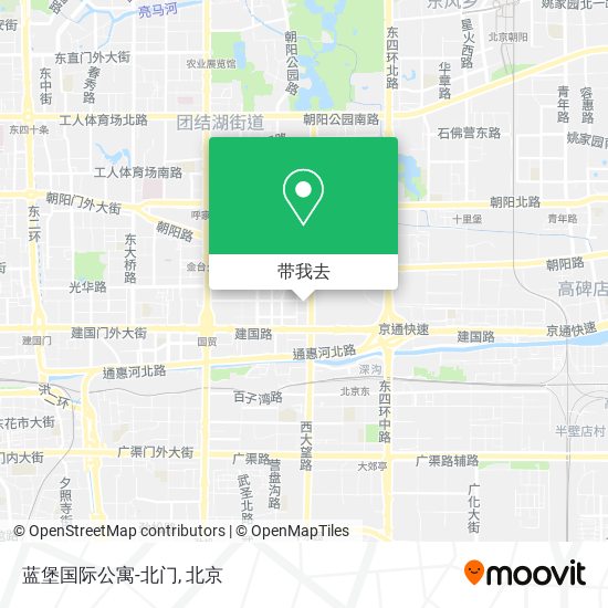 蓝堡国际公寓-北门地图