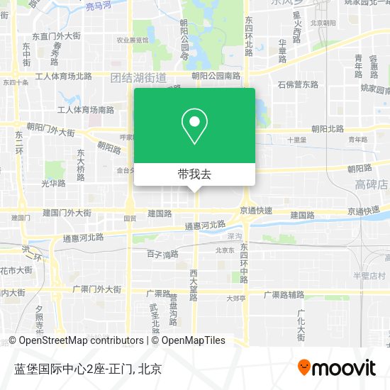 蓝堡国际中心2座-正门地图
