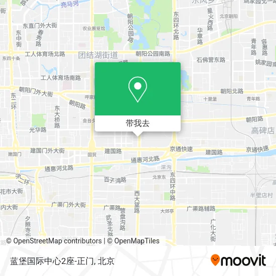 蓝堡国际中心2座-正门地图