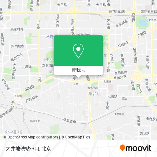 大井地铁站-B口地图