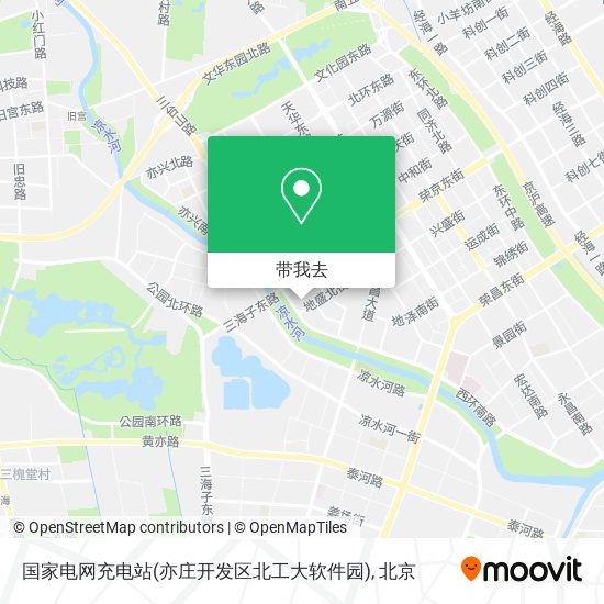 国家电网充电站(亦庄开发区北工大软件园)地图