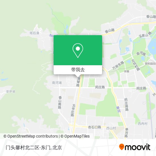 门头馨村北二区-东门地图