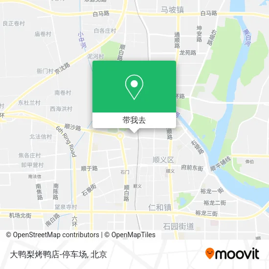 大鸭梨烤鸭店-停车场地图