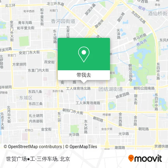 世贸广场●工-三停车场地图