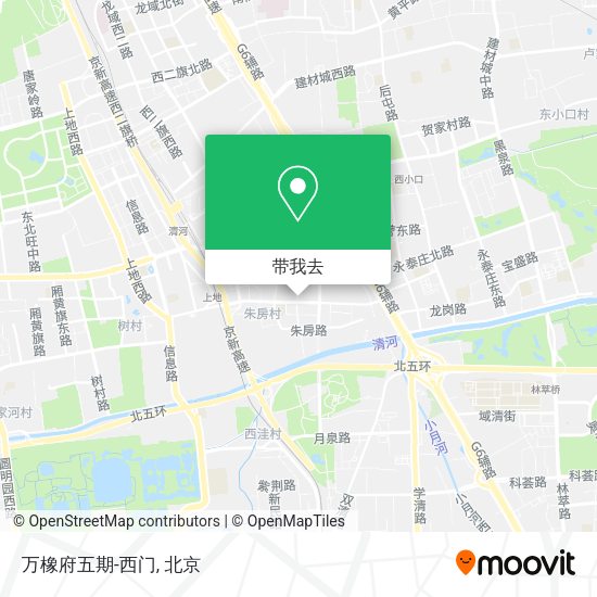 万橡府五期-西门地图