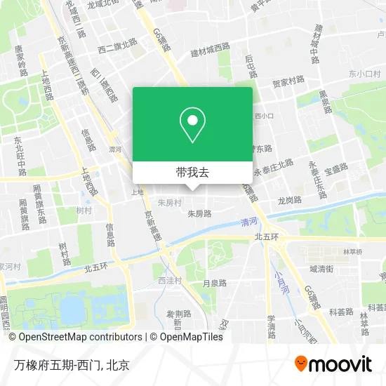 万橡府五期-西门地图