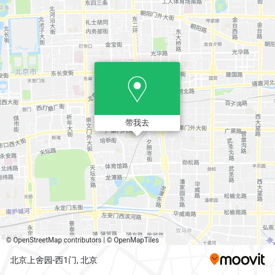 北京上舍园-西1门地图