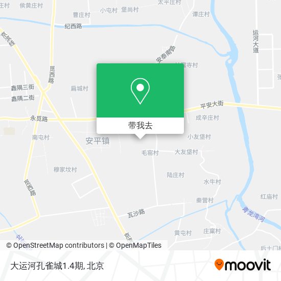 大运河孔雀城1.4期地图