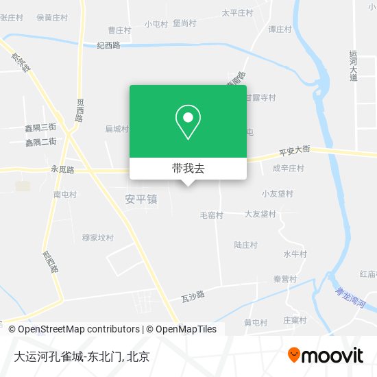 大运河孔雀城-东北门地图