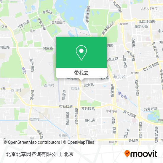 北京北草园咨询有限公司地图