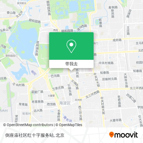 倒座庙社区红十字服务站地图