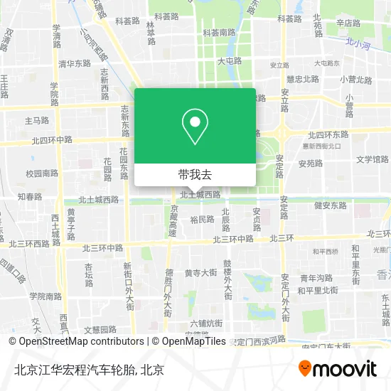 北京江华宏程汽车轮胎地图
