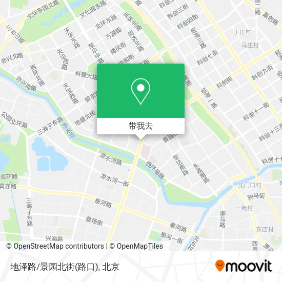 地泽路/景园北街(路口)地图