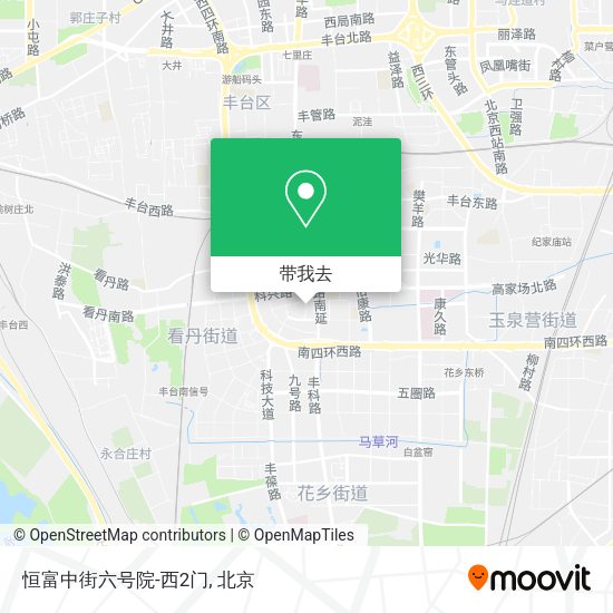 恒富中街六号院-西2门地图