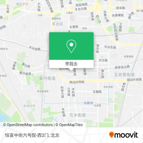 恒富中街六号院-西2门地图