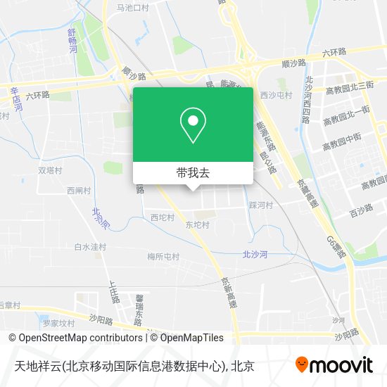 天地祥云(北京移动国际信息港数据中心)地图