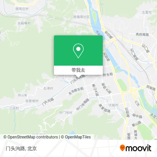 门头沟路地图
