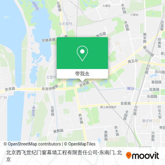 北京西飞世纪门窗幕墙工程有限责任公司-东南门地图